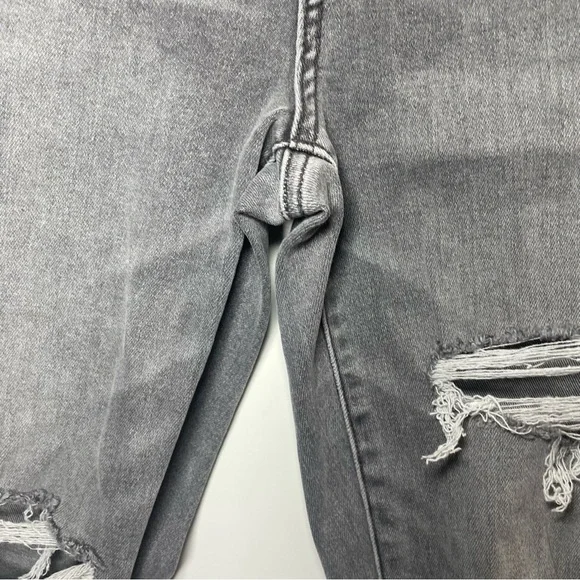 American Eagle Outfitters Grey Distressed High-Rise Skinny Jeans - Women - Picture 7 of 16